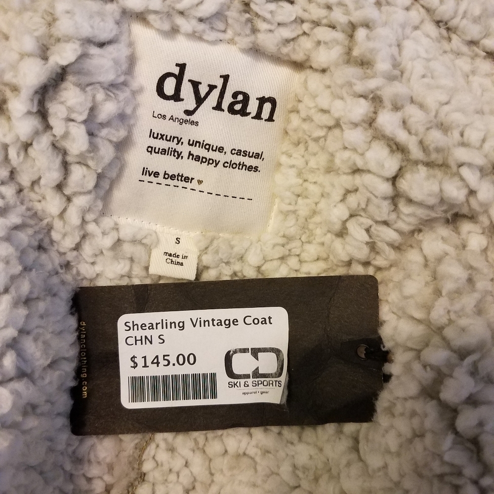 Nwt Shearling Coat Jacket Sz Small - image 3